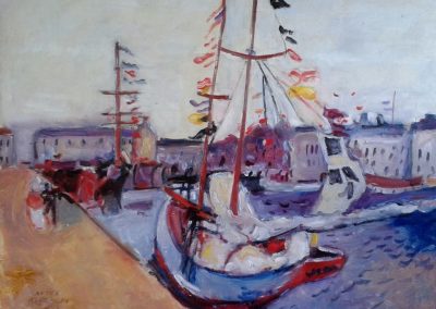 Harbour, homage to Dufy