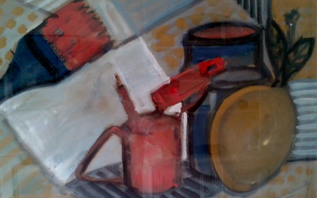 Still life with blowlamp