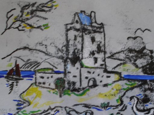 Dun Guaire Castle, Kinvara: exhibition poster