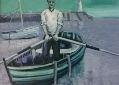 Man with boat