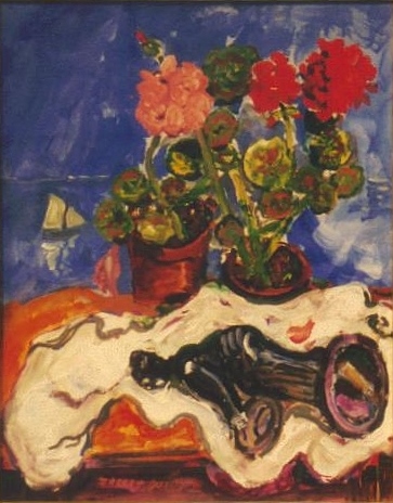 Still life with statue